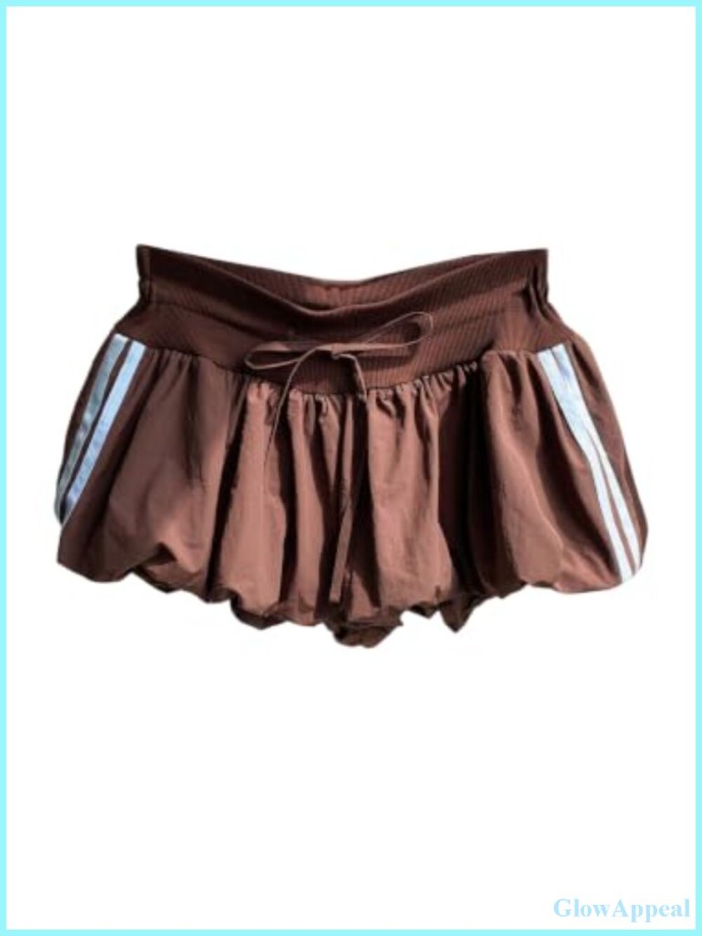 Y2K Bubble Shorts Striped Side Low Rise Puffy Summer Going Out Mini